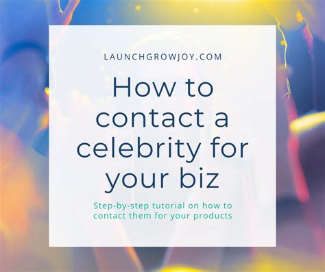 how to contact celebrities for fundraising|How To Contact Celebrities And Get A Positive .